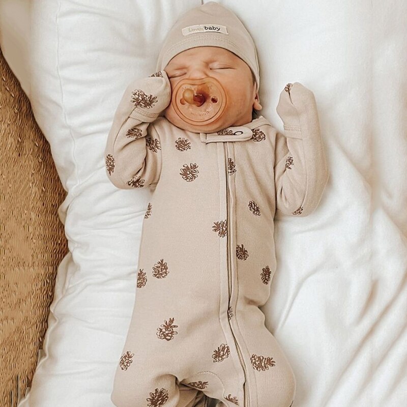 Coral Velvet Footie Jumpsuit