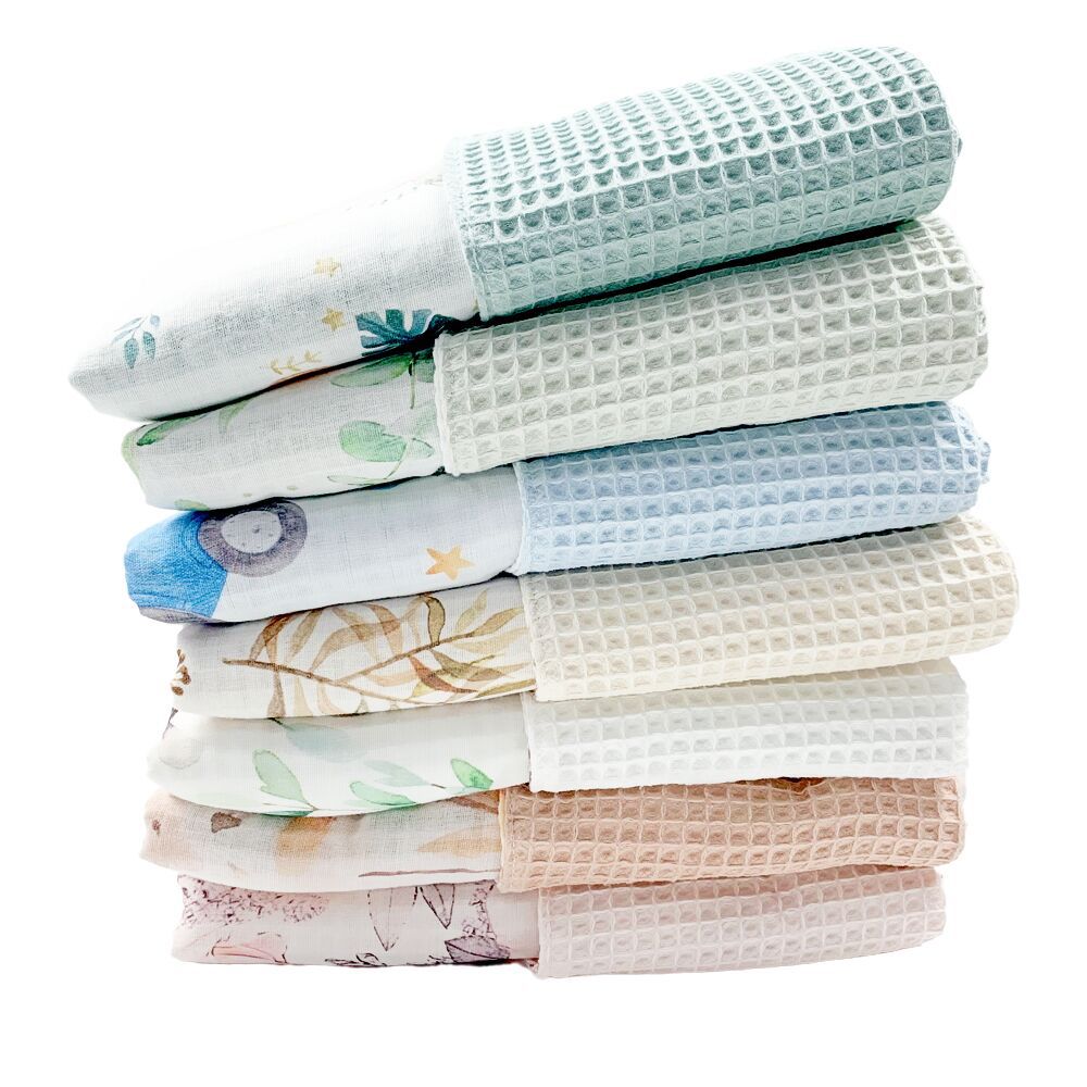 Luxurious Floral Waffle Blanket