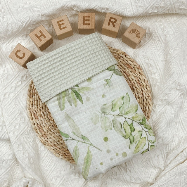 Luxurious Floral Waffle Blanket